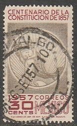 MEXICO 901, 30¢ Centenary of the Constitution. Used. (1109)