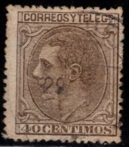 Spain Scott 247 Used stamp Light cancel