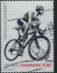 DENMARK  1557 F/VF USED CYCLING