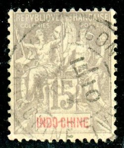 Indochina, Scott #11, Used, With Saigon Central cancel