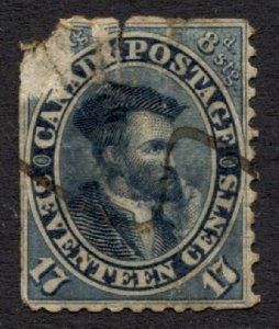 Canada Stamp #19 USED FU SINGLE - FAULTS