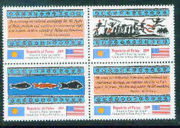 Palau US Trust Territory Scott 1-4 = 4a MNH** Block of 4