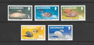 SHELLS - ASCENSION #340-4  MNH