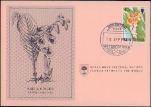 Montserrat, First Day Cover, Flowers