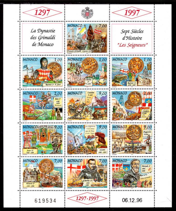 Monaco 2023 Souvenir Sheet MNH VF