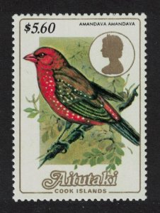Aitutaki Red Munia Bird 1985 MNH SG#493