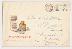 Illustrated meter cover Switzerland 1927 Roche - Allonal - Medicine