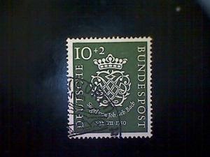 Stamps, Germany, Scott #B314, used (o), Seal of Johann Sebastian Bach, (10+2)pf 