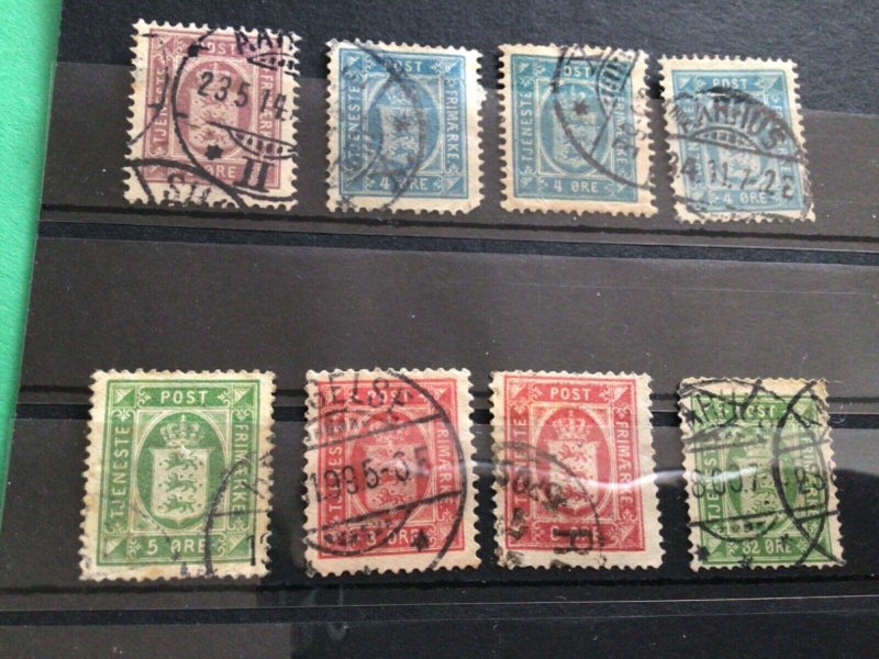 Denmark Government service used stamps A12031