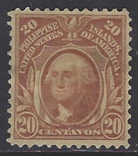 Philippines, Scott #248; 20c Washington, P12, MH