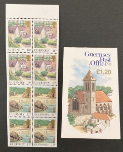 Guernsey 1989 #374b Booklet(BP Unattached), Landscapes, MNH.