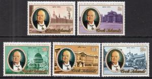 Cook Islands 417-421 Churchill MNH VF