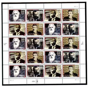 US  3061-64  Pioneers in Communication  32c Pane of 20 - MNH - 1996 - P11111