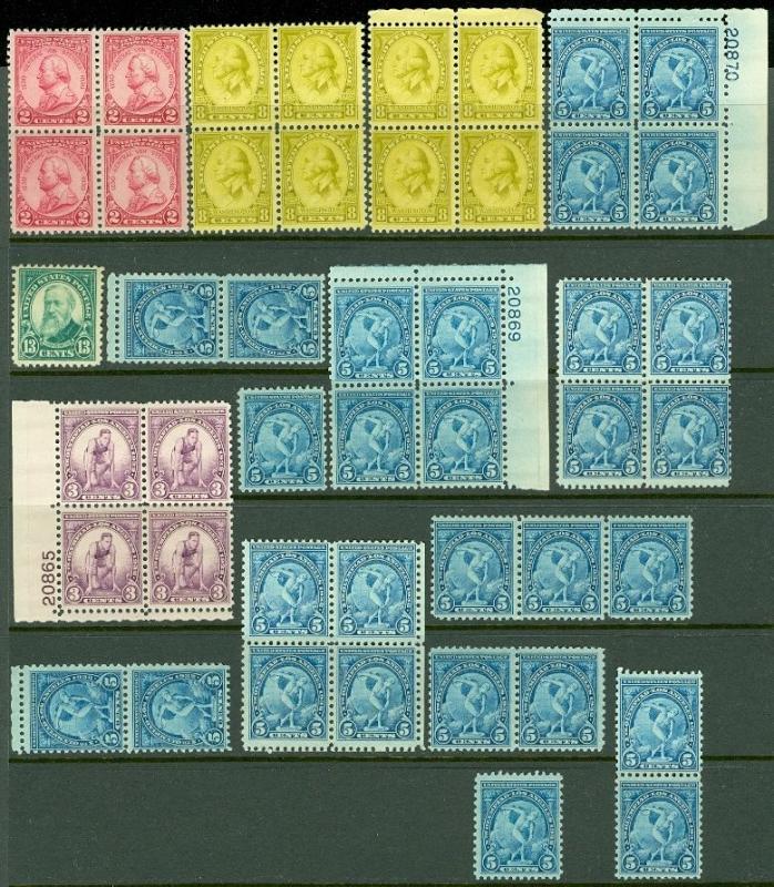 USA : Grouping of 20th Century. All MNH in varying quantities Fresh lot Cat $803