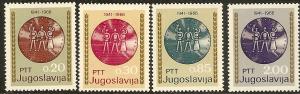 Yugoslavia   822-25 MNH 1966 National Revolution