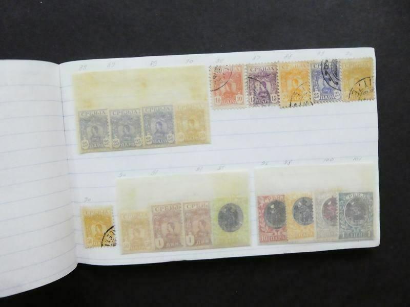 EDW1949SELL : SERBIA Neat Old Time collection on approval pages with many Better