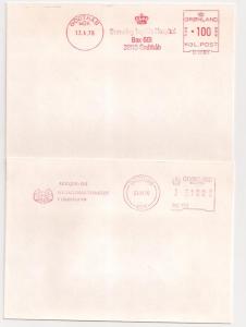 Greenland Collection 9 meter stamp covers inc proof strikes!