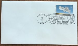 US #3783 MNH FDC No Cachet First Flight U/A