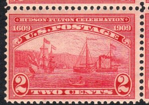 1909 U.S Hudson Fulton ½ Moon & Steamship 2¢ issue MNH Sc# 372 CV $21.00