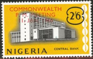 Nigeria Scott 198 MNH** 1966 bank overprint