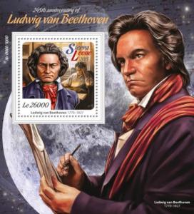 SIERRA LEONE 2015 SHEET BEETHOVEN COMPOSERS srl15715b