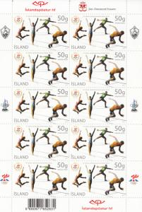 Iceland 2012 MNH Minisheet of 10 National Olympic Sports Ass'n 100 Years