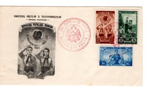 Romania 1952 Sc 881-3 FDC