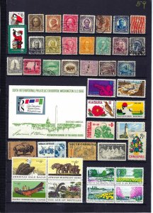 JASTAMPS:  Nice Vintage US Old  Stamp  LOT Collection, see scan