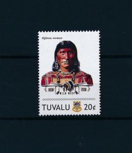 [80913] Tuvalu 2011 Native Americans Indians Ojibwa Woman MNH