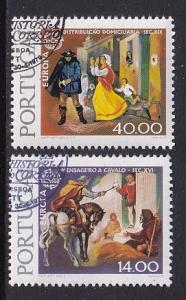 Portugal  #1423-1424  cancelled  1979  Europa postal history