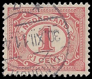 Netherlands #56 1898 Used