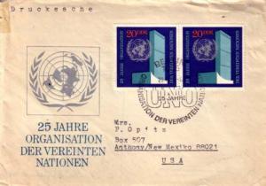 Germany D.D.R., First Day Cover, United Nations Related