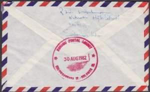 SOLOMON IS 1981 local cover KUKUDU POSTAL AGENCY cds........................V325