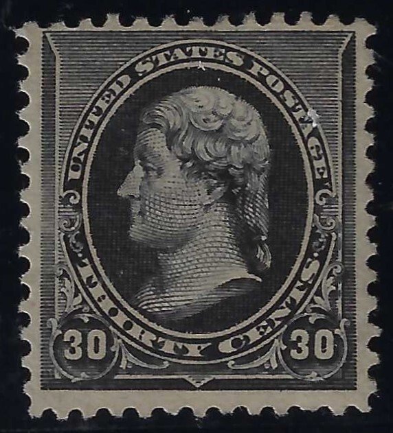 Scott #228 - F/VF-OG-LH - Brilliant fresh - Very choice. - SCV $280.00