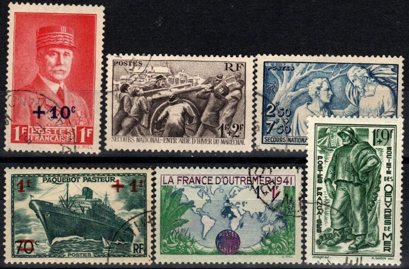 France #B111-6 F-VF Used CV $4.70 (X6233)