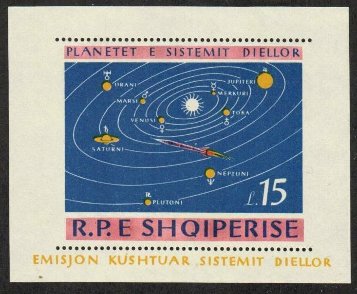 Albania Stamp 786  - Solar System