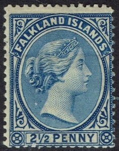 FALKLAND ISLANDS 1891 QV 2½D