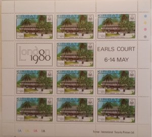 Kiribati 1980 International Stamp Exhibition London 1980 England 5 items MSheets