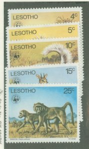 Lesotho #228-232  Single (Complete Set) (Animals) (Wildlife)