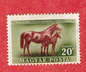 HUNGARY SCOTT#C87 1951 20f HORSES -MNG/H