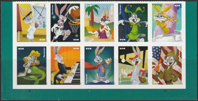 5494-5503 (5503a) MNH PB(10) Bugs Bunny - no per item S&H fee