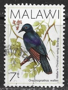 Malawi ~ Scott # 521 ~ Used ~ Waller's Chestnut-Wing Starling