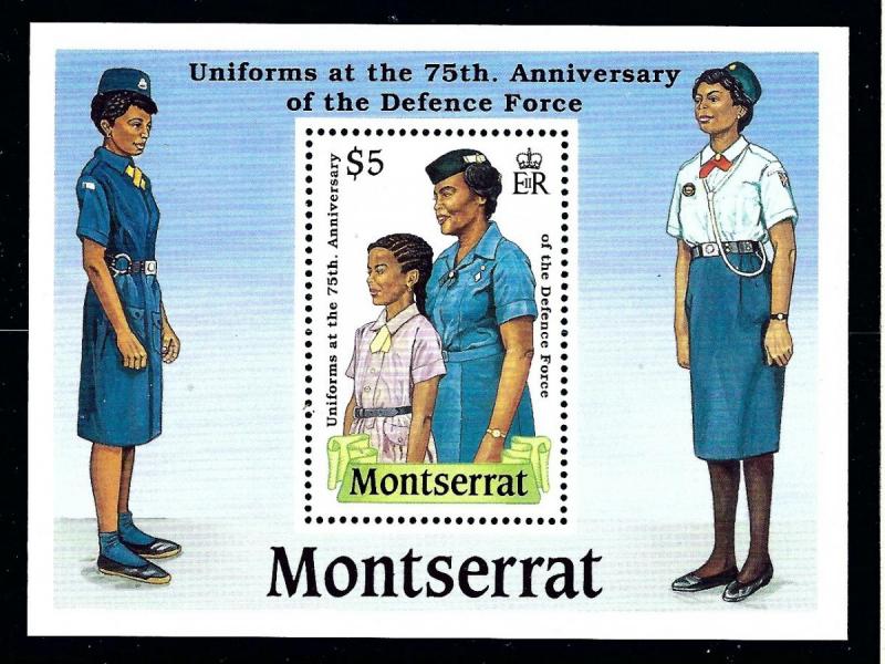 Montserrat 711 MNH 1989 Defense Force S/S