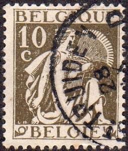 Belgium 247 - Used - 10c Gleaner (1932) (2)