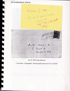 Boyd's Local Post Photocopy of M. Richardson's Exhibit, Notes by Lyons, Bowman 