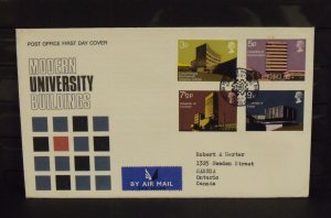 15436   GREAT BRITAIN   FDC # 657-660     Modern University Buildings