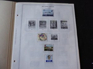 Sri Lanka 1973-1989 Stamp Collection on Album Pages