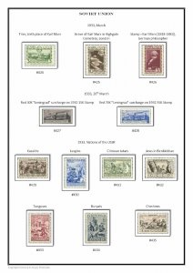 SOVIET UNION USSR RUSSIA 1923-1991 PDF (DIGITAL)  STAMP CATALOG (541 pages)