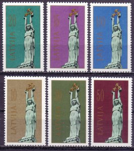 Latvia. 1991. 317-22. Sculpture of liberty. MNH. 