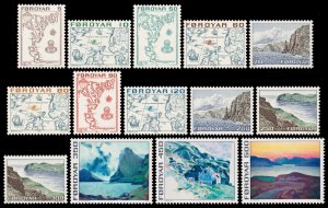 Faroe Islands Scott 7-20 (1975) Mint NH VF Complete Set, CV $13.00 C